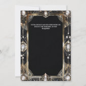 Great Gatsby brullende twintiger flapper art deco Kaart (Achterkant)