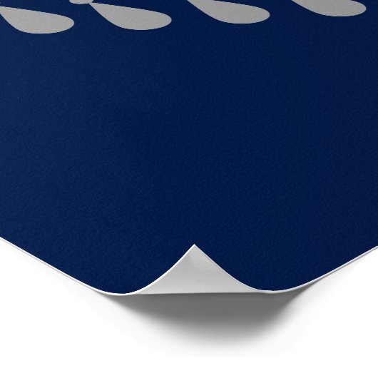 Great Gatsby chandelier bruiloft met ondertekening Poster (Hoek)