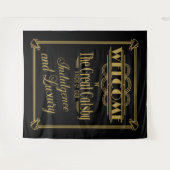 Great Gatsby-fotomuurachtergrond banner Wandkleed (Voorkant (horizontaal))