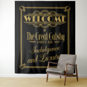 Great Gatsby-fotomuurachtergrond banner Wandkleed (In situ)