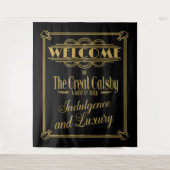 Great Gatsby-fotomuurachtergrond banner Wandkleed (Voorkant)