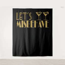 Great Gatsby  laten we ons misdragen achtergrond b Wandkleed