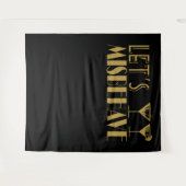 Great Gatsby Let's Misbehave Achtergrond banner Wandkleed (Voorkant (horizontaal))