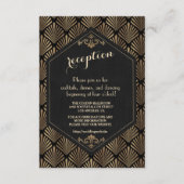 Great Gatsby Wedding Details van Royal Roaring 20 Informatiekaartje (Voorkant)