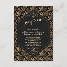 Great Gatsby Wedding Details van Royal Roaring 20 Informatiekaartje