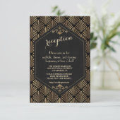 Great Gatsby Wedding Details van Royal Roaring 20 Informatiekaartje (Staand voorkant)