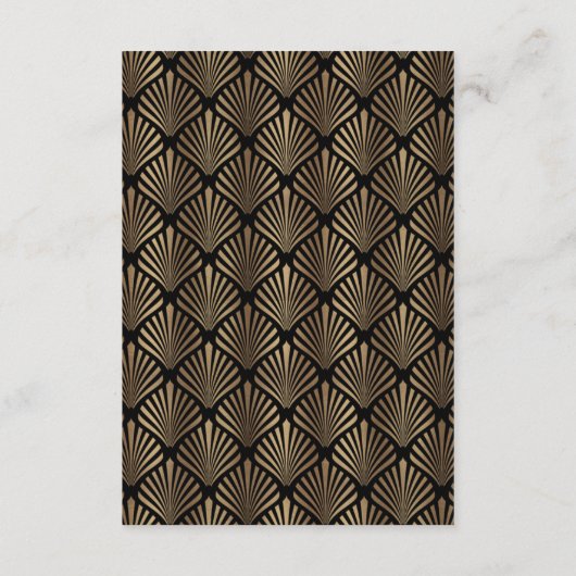 Great Gatsby Wedding Details van Royal Roaring 20 Informatiekaartje (Achterkant)