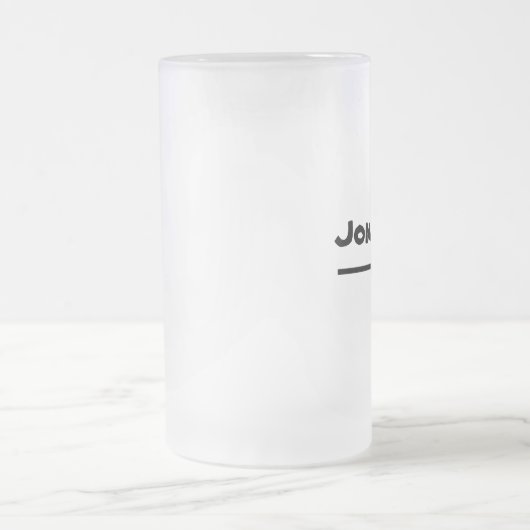 Great Gift Idea Modern Script Name Rustic Classic  Matglas Bierpul (Center)