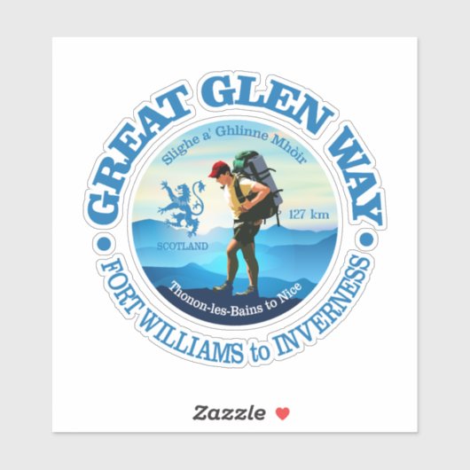 Great Glen Way (C) Sticker (Vel)