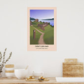 Great Glen Way Schotland Groot Paden Poster (Keuken)