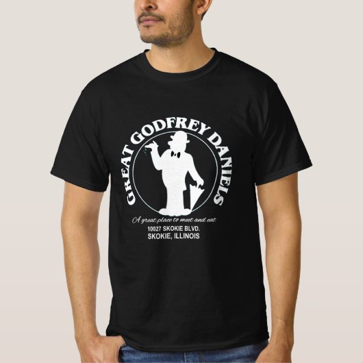 Great Godfrey Daniels Restaurant, Skokie, Illinois T-shirt (Voorkant)