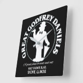 Great Godfrey Daniels Restaurant, Skokie, Illinois Vierkante Klok (Hoek)