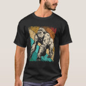 Great Gorilla Retro Silhouette Great Apes T-shirt (Voorkant)