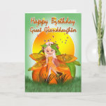 Great Granddaughter Birthday Card - Moonies Citrus Kaart<br><div class="desc">Great Granddaughter Birthday Card - Moonies Citrus Fairy</div>