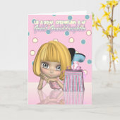 Great Granddaughter Birthday Card With Cute Little Kaart (Gele Bloem)