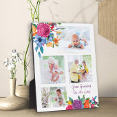 Great Grandma 4 Photo Vibrant Floral Lijst Fotoplaat