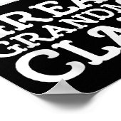 Great Grandma Claus Christmas Santa's Hat Pajama F Poster (Hoek)