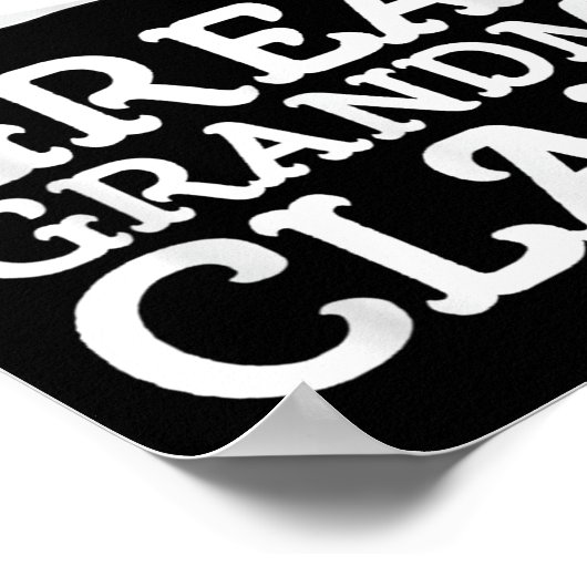 Great Grandma Claus Christmas Santa's Hat Pajama F Poster (Hoek)