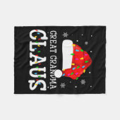 Great Grandma Claus Cool Holiday Matching Pajamas  Fleece Deken (Voorkant (Horizontaal))