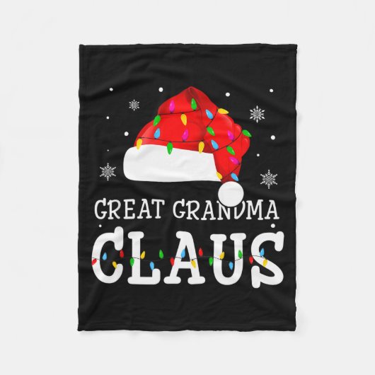 Great Grandma Claus Cool Holiday Matching Pajamas  Fleece Deken (Voorkant)