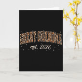 Great Grandma Est 2026 Preppy Floral Fall Pumpkin Kaart (Gele Bloem)