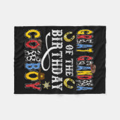 Great Grandma Of The Birthday Cowboy Western Rodeo Fleece Deken (Voorkant (Horizontaal))