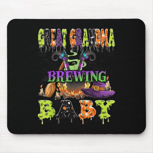 Great Grandma Of The Brewing Baby Halloween Baby S Muismat (Voorkant)