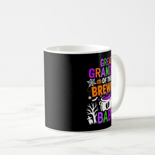 Great Grandma Of The Brewing Baby Halloween Costum Koffiemok (Voorkant rechts)