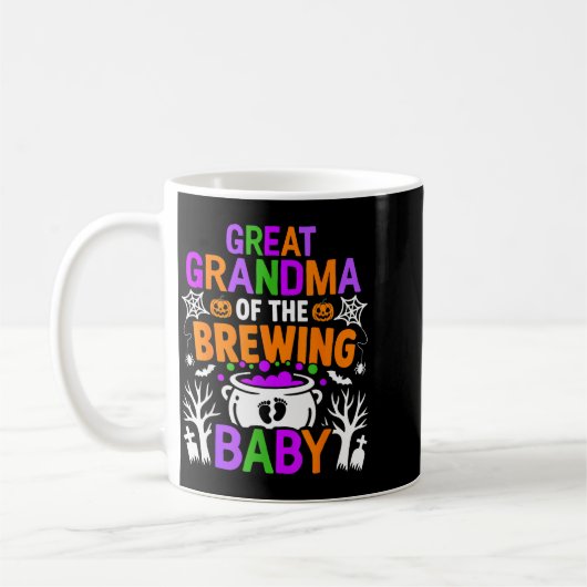 Great Grandma Of The Brewing Baby Halloween Costum Koffiemok (Links)