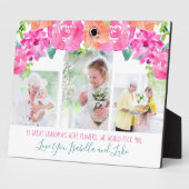 Great Grandma Poem 3 Fotoroze Floral Fotoplaat (Zijkant)