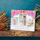 Great Grandma Poem 3 Fotoroze Floral Fotoplaat (Zijkant)