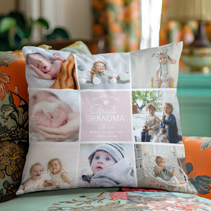 GREAT GRANDMA 'the most love' Bouw van foto's Kussen