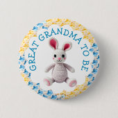 Great Grandma to Be | Boy's Baby Shower Ronde Button 5,7 Cm (Voorkant)