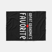 Great Grandmas Favorite  Fleece Deken (Voorkant (Horizontaal))