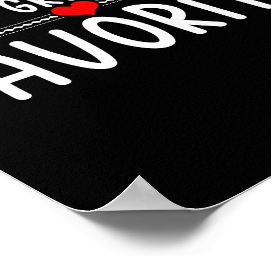 Great Grandmas Favorite  Poster (Hoek)