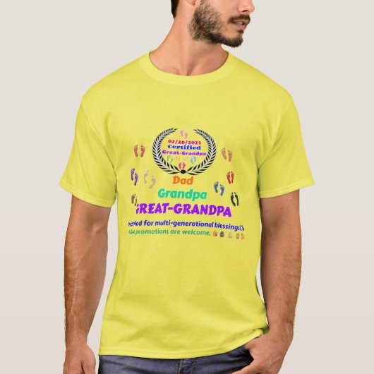Great-Grandpa Commemorative T-shirt (Voorkant)