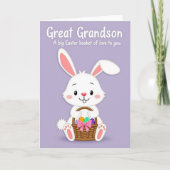 Great Grandson Easter Card Kaart (Voorkant)