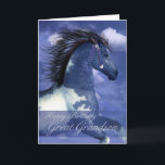 Great Grandson Equine Birthday Card Noord-Amerikaa Kaart<br><div class="desc">Grootzoon Equine Birthday kaart Noord-Amerikaanse Indiase stijl</div>