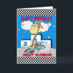 Great Grandson Giraffe Birthday Card - Racing Gira Kaart<br><div class="desc">Grootzoon Giraffe Birthday Card - Racing Giraffe</div>