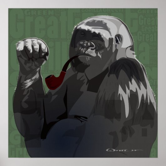 Great Green Gorilla Poster (Voorkant)