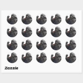 Great Green Gorilla Ronde Sticker (Vel)