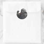 Great Green Gorilla Ronde Sticker (Tas)