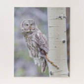 Great Grey Aspen Tree Branch Legpuzzel (Verticaal)