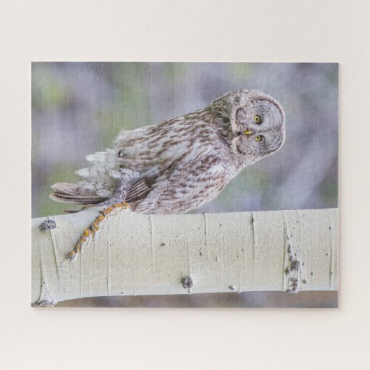 Great Grey Aspen Tree Branch Legpuzzel (Horizontaal)