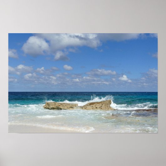 Great Guana Cay-strand, Bahama's Poster (Voorkant)