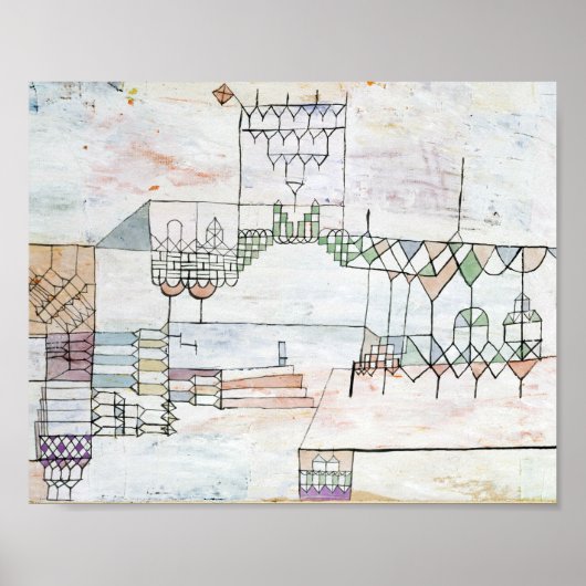 Great Hall for Singers : Paul Klee 1930 Poster (Voorkant)