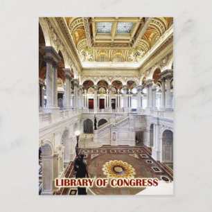 Great Hall, Library of Congress, Washington, DC Briefkaart