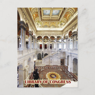 Great Hall, Library of Congress, Washington, DC Briefkaart