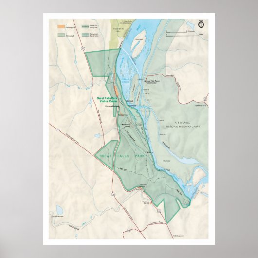 Great Herfsten Park Map (1988) Virginia National P Poster (Voorkant)