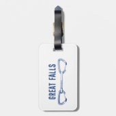 Great Herfsten Virginia Rock Climate Quickdraw Bagagelabel (Achterkant verticaal)